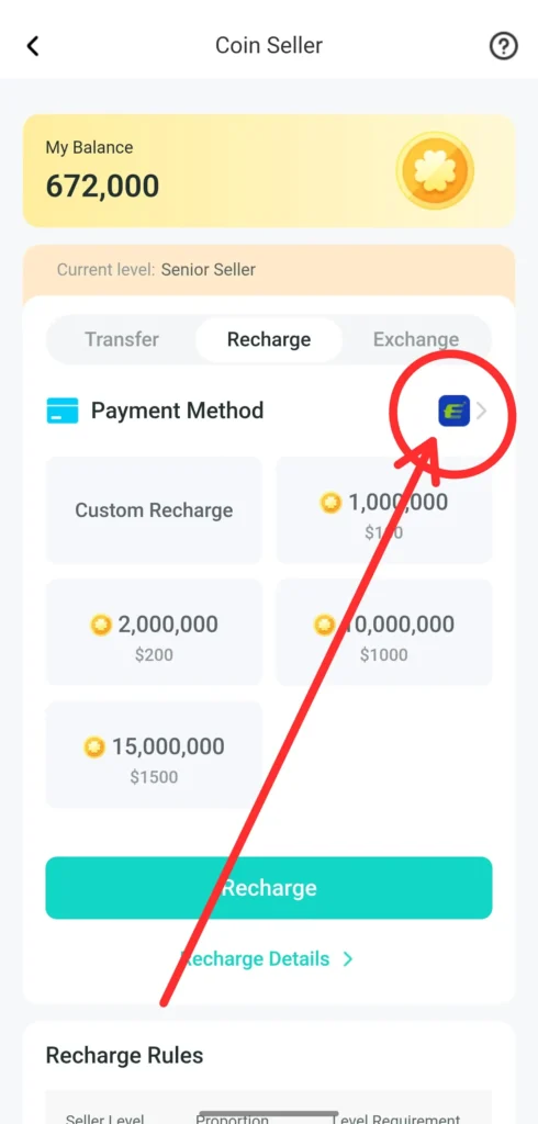 hala recharge payment method